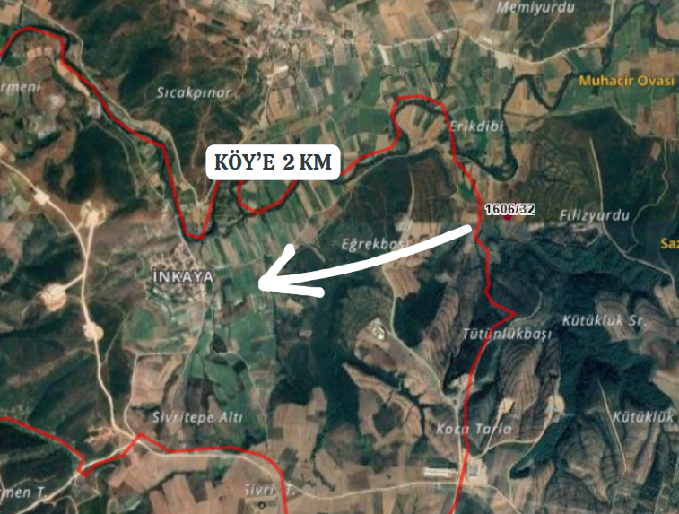 BURSA KARACABEYİNKAYA'DA 2.023 M²  TARLA  SATILIKTIR. - BURSA KARACABEY fotoğraf 4